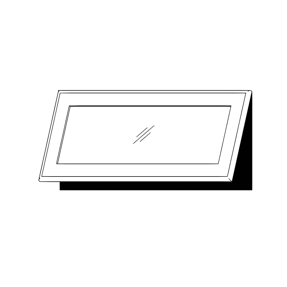 Vitrinlucka – IKEA RIBBENÅS