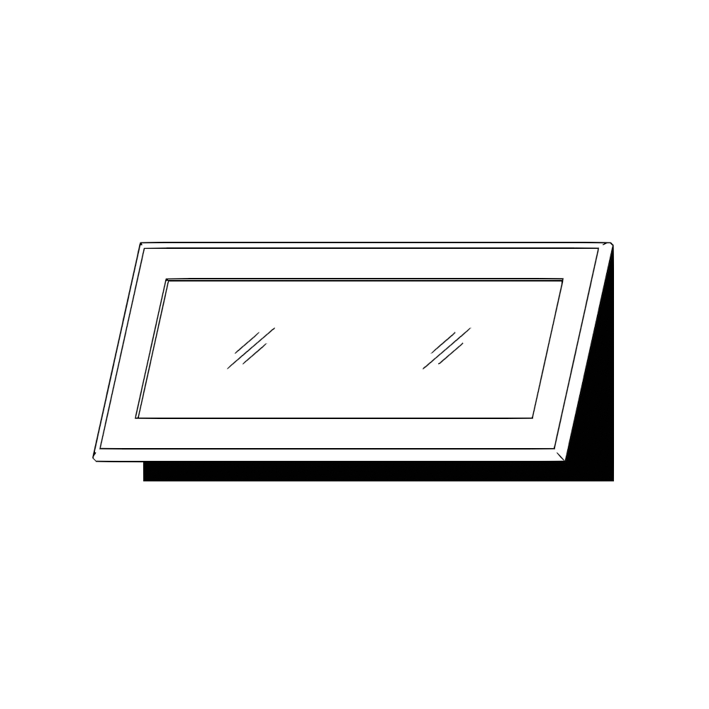 Vitrinlucka – side-by-side kyl