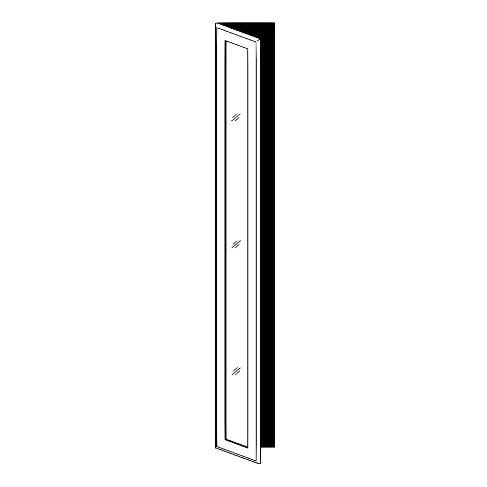 Vitrinlucka – en ram