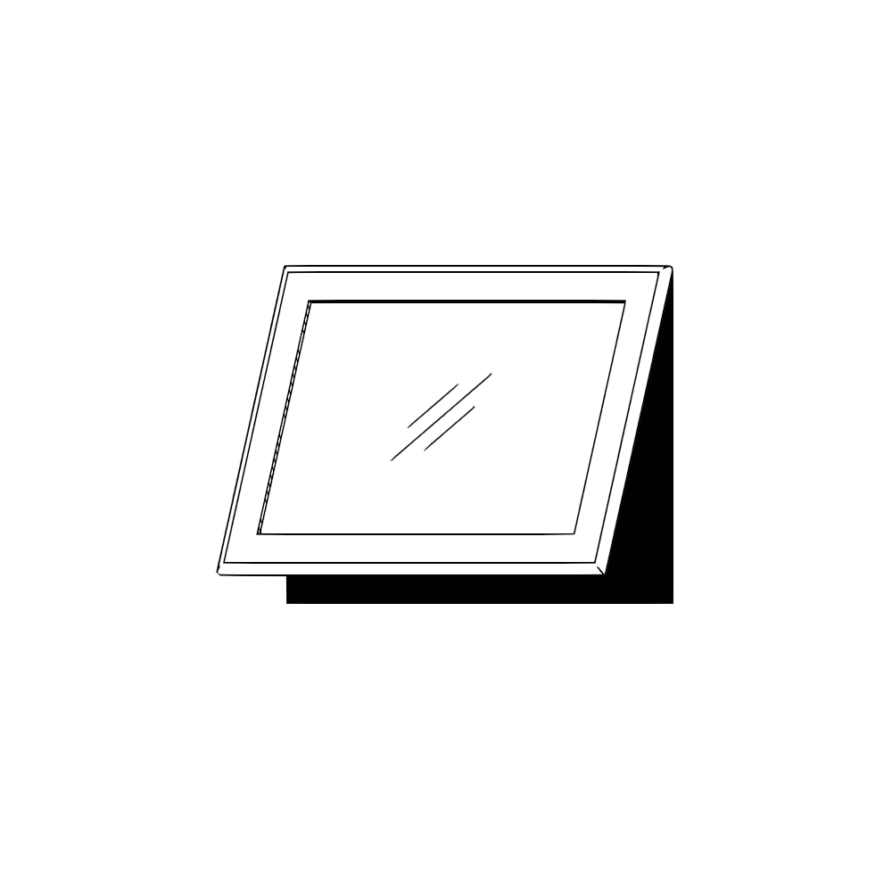 Vitrinlucka – IKEA RIBBENÅS