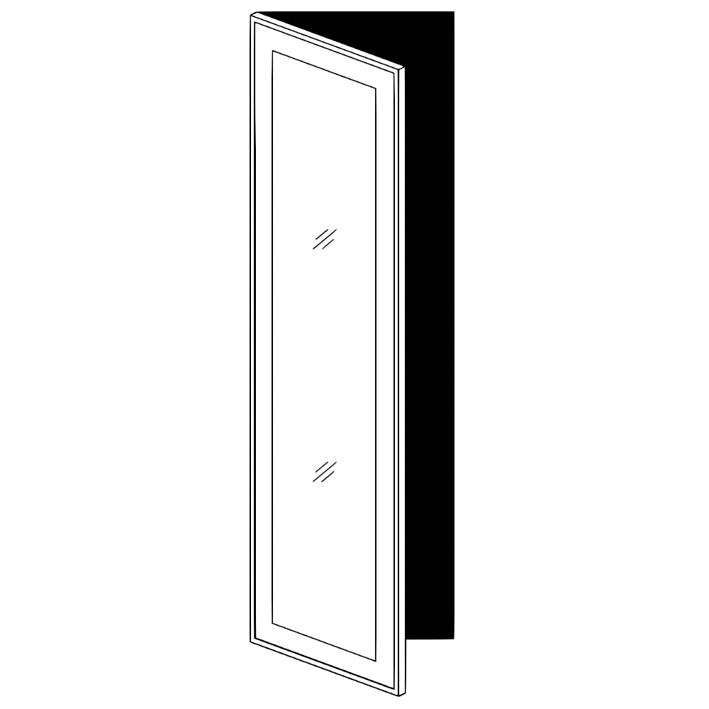 Vitrinlucka – en ram