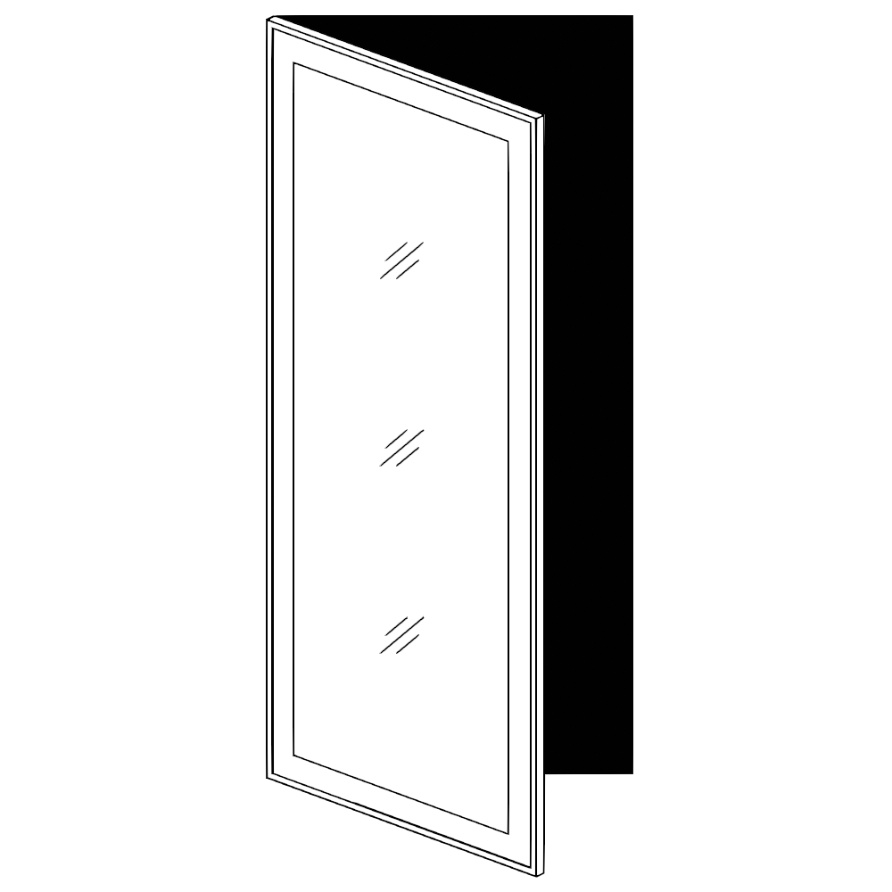 Vitrinlucka – en ram