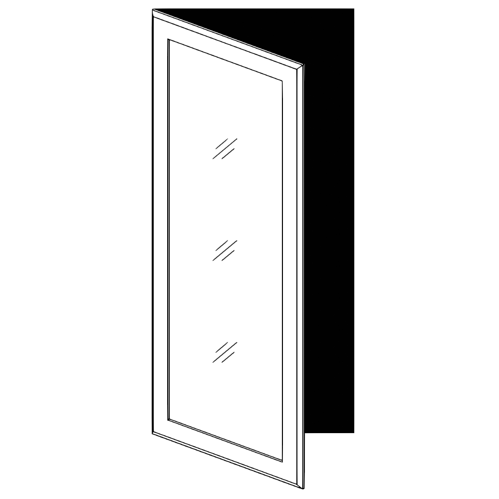 Vitrinlucka – en ram