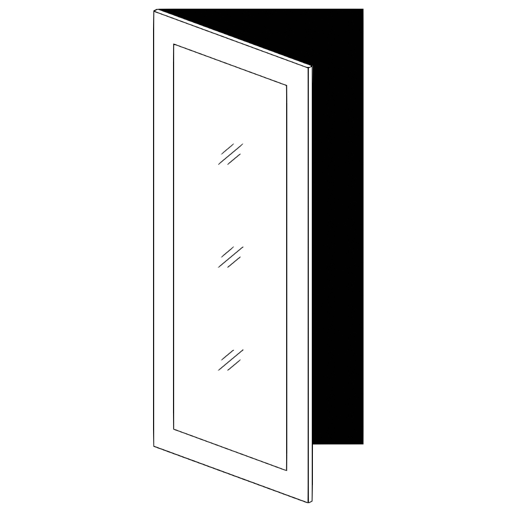 Vitrinlucka – en ram