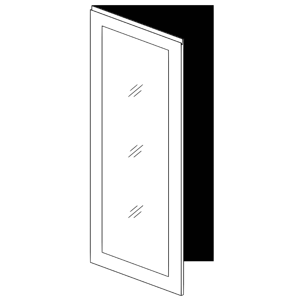 Vitrinlucka – en ram