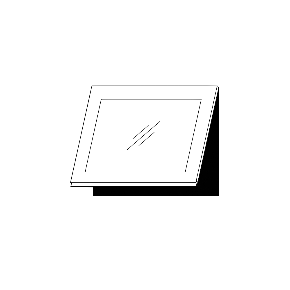 Horisontell vitrinlucka – IKEA RIBBENÅS