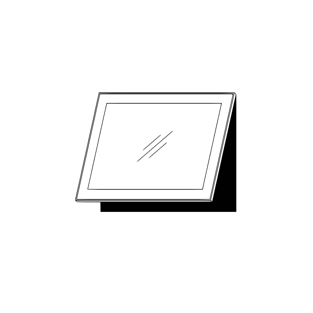 Vitrinlucka – IKEA RIBBENÅS