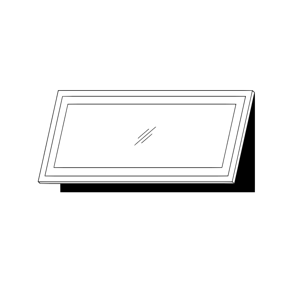 Vitrinlucka – IKEA RIBBENÅS